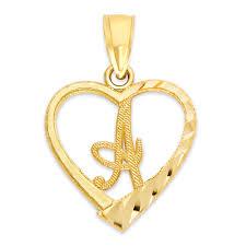 10K Initial Pendant