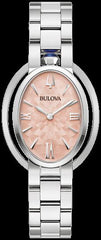 Bulova Ladies Peach-Face Stainless-steel Watch