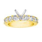 14K 1.25ct w/.50ct Princess-Cut-Dia-Ring