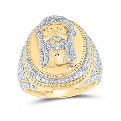 10K 3.15ct Dia Jesus Ring