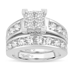 14K 3.00ct Diamond Cluster Ring