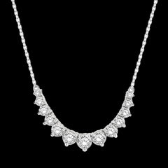 14K 1.00ct Diamond Smiley Necklace