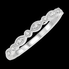 14K 0.10ct Diamond Stackable Bands