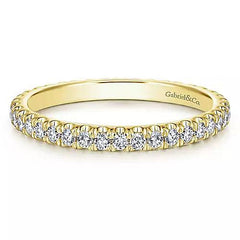 14K 0.10ct Diamond Prong-Set Wedding-Band
