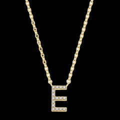 10k .05ct Diamond "P" Necklace