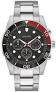 Bulova Chronograph Mens Watch-Silver-Tone