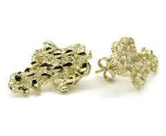 10K Gold Nugget Earrings