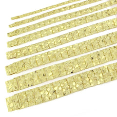10K 11.5mm 8.5" Nugget Bracelet