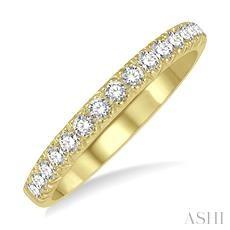 14K 0.35ct Diamond 15-Stone FrenchPave-Bands