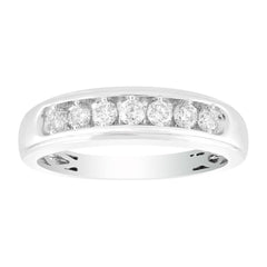 10K 0.50Ct Diamond Channel-set Wedding-Band