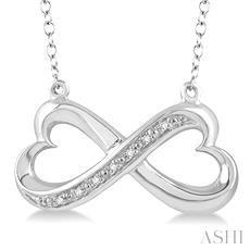 925 0.03ct Diamond Infinity Necklace