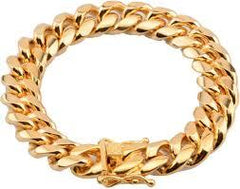 14K 13MM-9''  Miami-Cuban Link-Bracelet