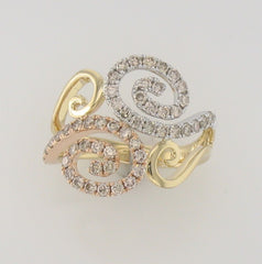 14k 0.96ct Diamond Fashion Ring