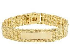 10K 19mm 8" Nugget Bracelet