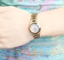 Bulova Diamond Quartz Gold-Tone Watch