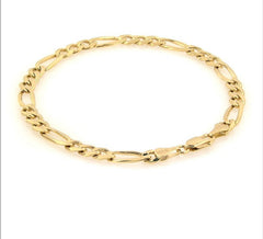 10K 9MM 6.5" FIGARO ID BRACELET