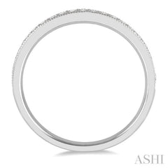 1/4 Ctw Round Cut Diamond Wedding Band in 14K White Gold