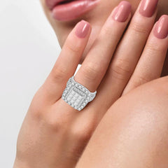 14K 4.00CT DIAMOND BRIDAL RING