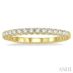 14K 0.25CT Diamond Prong Wedding Band
