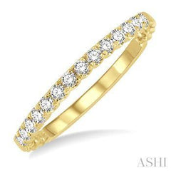 14K 0.25CT Diamond Prong Wedding Band
