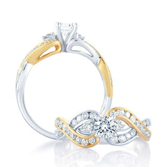 14K 1.35ct Diamond Solitaire Round-Ring