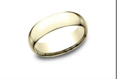 14K 6mm Size-11 Wedding Band