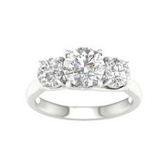 14K 3.00ct H-Color/VS-Clarity Lab-Diamond Past-Present-future/Ring