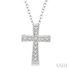 925 0.05Ct Diamond Cross Pendant