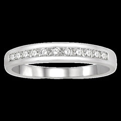 14K 0.25ct Diamond Channel-Set Wedding-Band