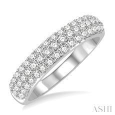 14K 1.00ct Diamond Pave-Set Wedding-Band