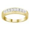 10K 0.33ct Diamond Channel-Set Wedding-Band