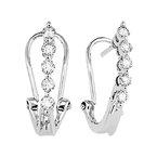 14K 0.50ct Diamond Hoop Earrings