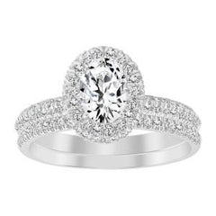 14K 1.25ct Diamond Solitaire Oval-Ring