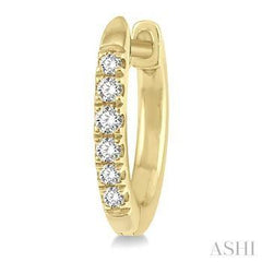10K0.12CT Diamond Petite Huggie Earring