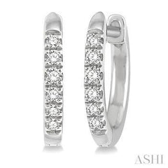 10K0.12CT Diamond Petite Huggie Earring