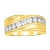 10K 1.00CT Diamond Channel-Set Wedding-Band