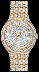 Bulova Crystal Phantom-636 Mens Watch-Gold
