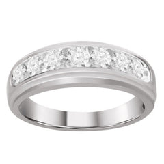 10K 1.00ct Diamond Channel-Set Wedding-Band