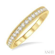 14K 0.35ct Diamond Prong-Set Wedding-Band