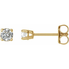 14K Yellow Gold 1/5 CTW Natural Diamond Earrings