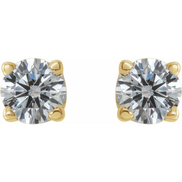 14K Yellow Gold 1/4 CTW Natural Diamond Earrings