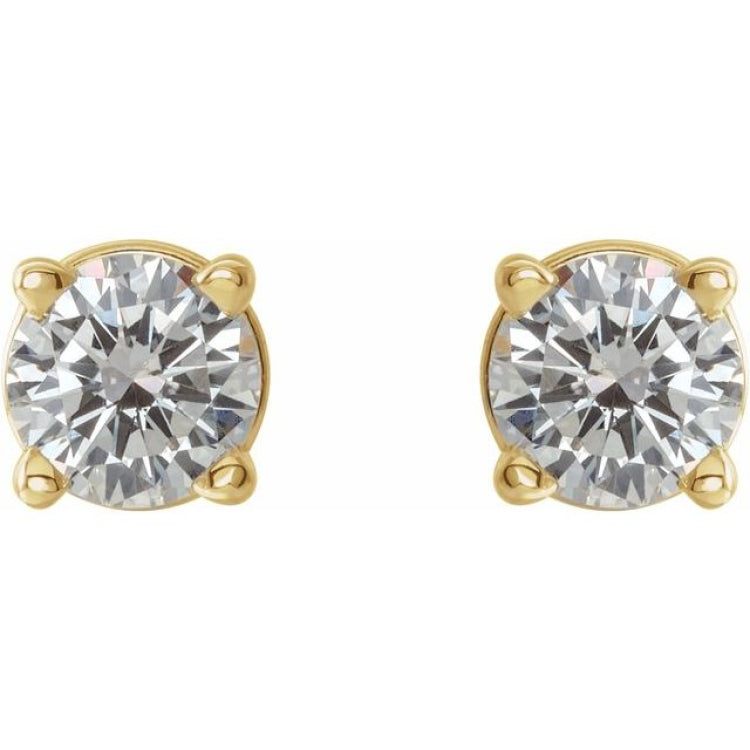 14K Yellow Gold 1/3 CTW Natural Diamond Earrings