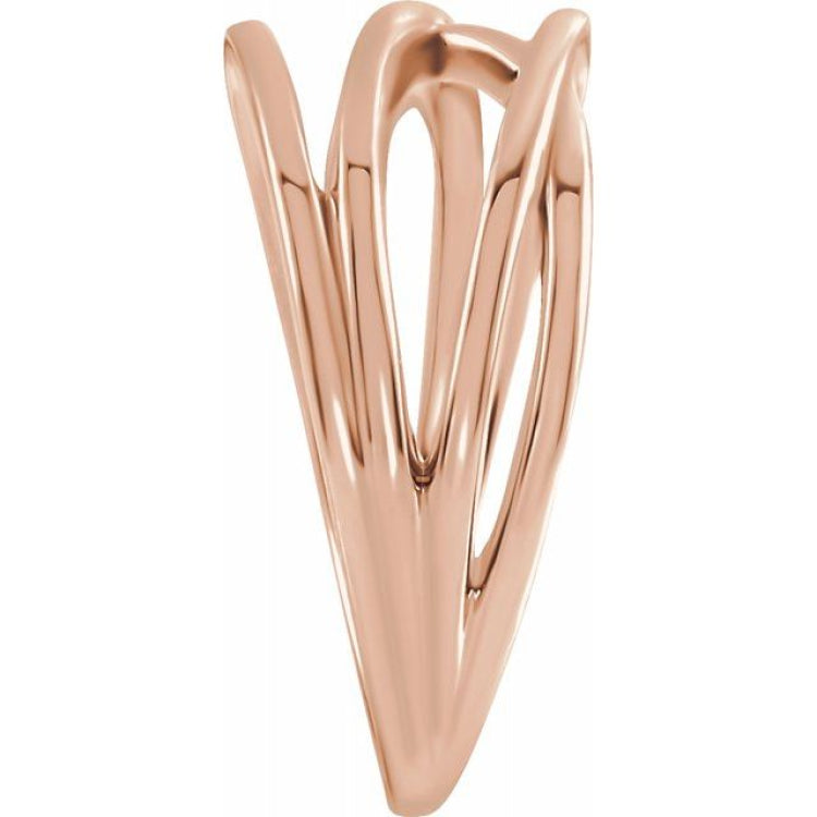 14K Rose Criss-Cross Ring