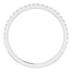 14K White 1/4 CTW Natural Diamond Anniversary Band