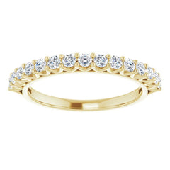14K Yellow 1/2 CTW Natural Diamond Anniversary Band