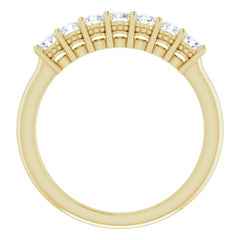 14K Yellow 3/8 CTW Natural Diamond Anniversary Band