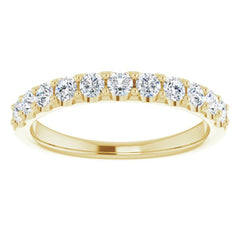 14K Yellow 1/2 CTW Natural Diamond Anniversary Band