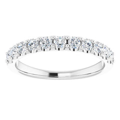 Platinum 1/2 CTW Natural Diamond Anniversary Band
