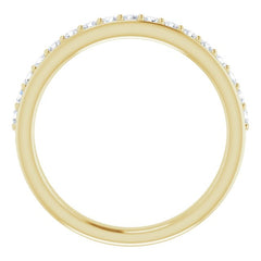 14K Yellow 1/3 CTW Natural Diamond Anniversary Band