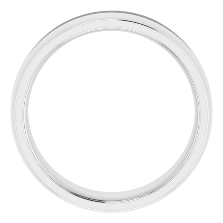 14K White 3/8 CTW Natural Black Diamond Band